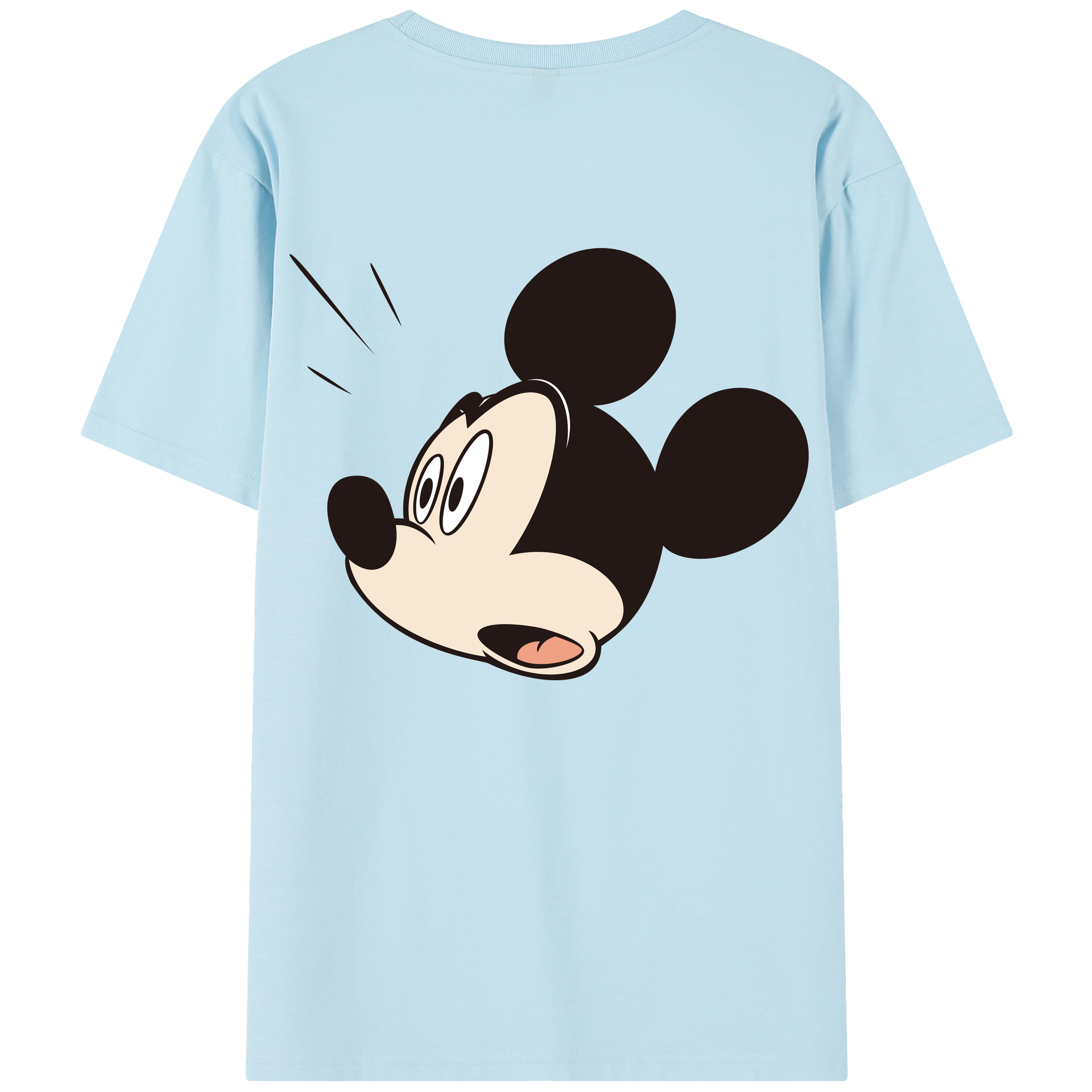 （画像用） ミッキーマウス Mickey Mouse 綿100％半袖Tシャツ（背面プリント）